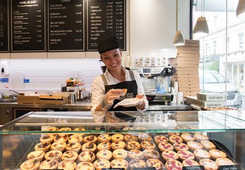 A selection of Café de Natas treats on sale at one of its London stores