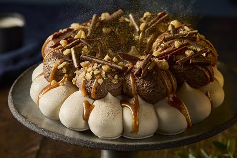 The Best Chocolate Honeycomb Meringue Wreath