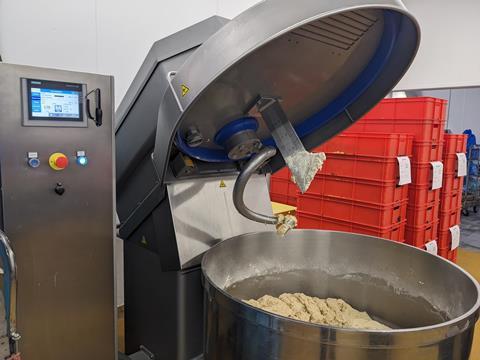 New VMI Mixer installed at the dedicated nut area of Mathiesons bakery in Larbert, Scotland