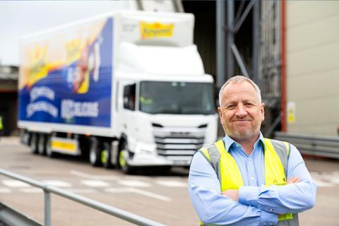 Allied Bakeries driver stands in front of a new delivery vehicle from DAF Trucks   2100x1400