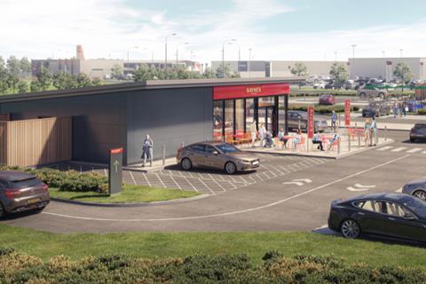 An artist's impression of the new Bayne's drive-thru