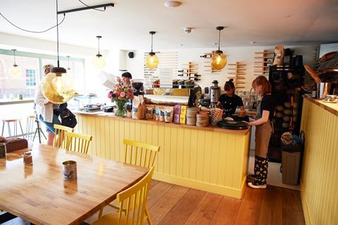 Inside The Old Store in Norfolk, a bustling bakery and coffee shop