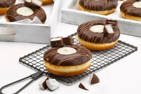 Coconut puddle donuts