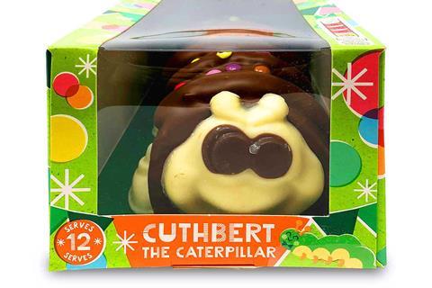 Cuthbert the Caterpillar cake