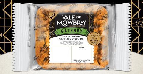 Vale of Mowbray Gatenby pies in packaging