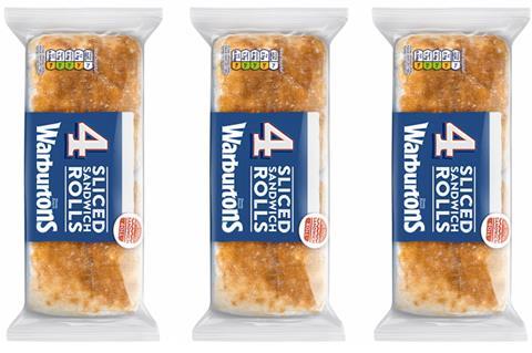 Warburtons Sliced Sandwich Rolls