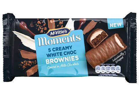 Mcvities moments white chocolate brownies
