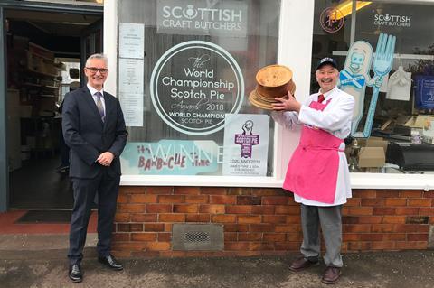 Scottish Bakers' Alasdair Smith and Alan Pirie with the trophy