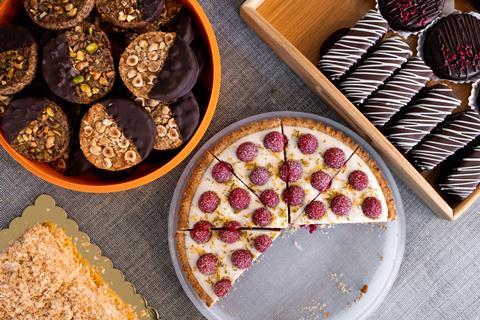 A selection of nut-based baked goods