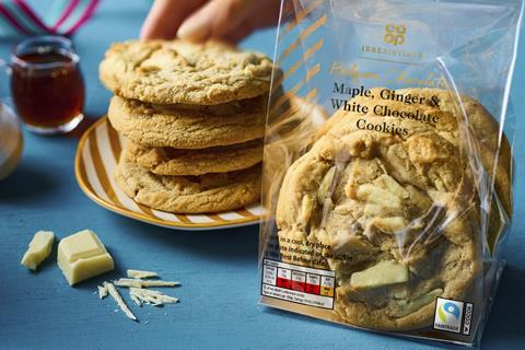 Co-op - Maple, Gingerbread, and White Chocolate Cookies - 2100x1400