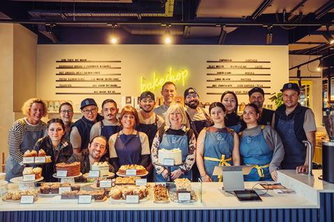 Staff behind the counter at The Street Bakeshop's site in Old Basing