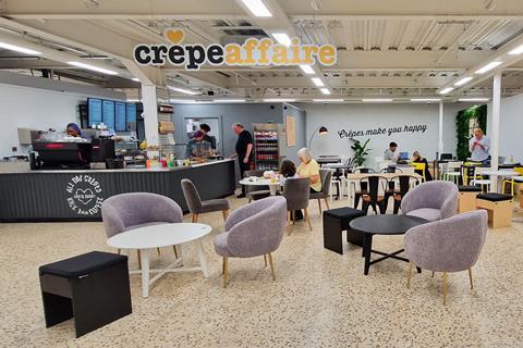 Crepeaffaire concession at Tesco Extra in Borehamwood