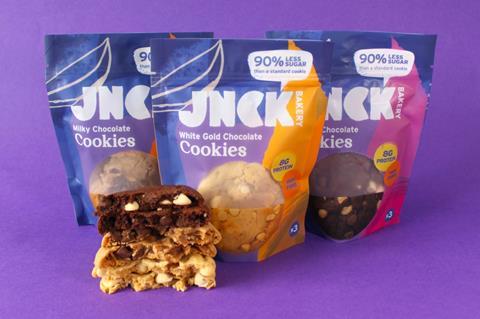 JNCK Bakery biscuits on a purple background