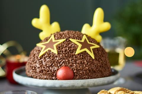 Tesco Party Rudolph Chocolate Cake