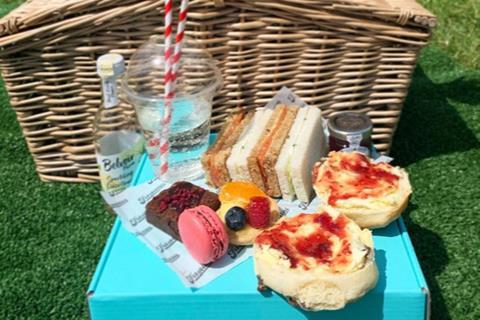 Picnic Afternoon Tea with basket