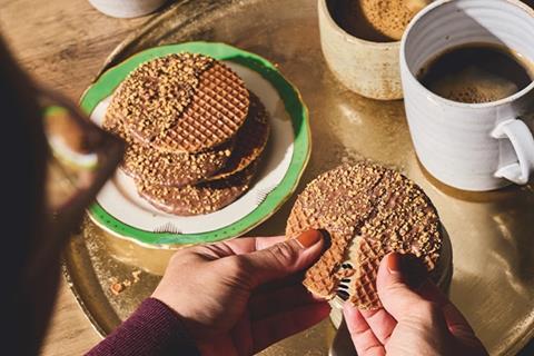Caramel Crumb Waffles