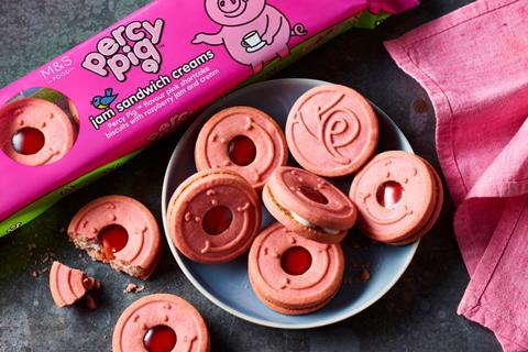 Percy Pig Jam Sandwich Creams