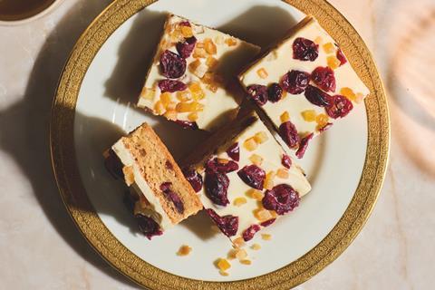 Free From Cranberry & Orange Blondies