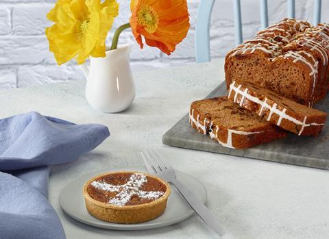 Hot Cross Treacle Tart and Hot Cross Spiced Loaf Cake