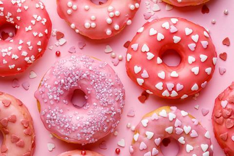 Pink doughnuts