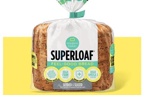 Superloaf bread in packaging