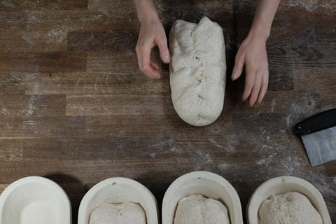 Bakers at work in kitchen at Twelve Triangles Easter Road