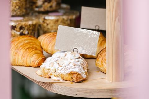 Almond croissant at Twelve Triangles Easter Road