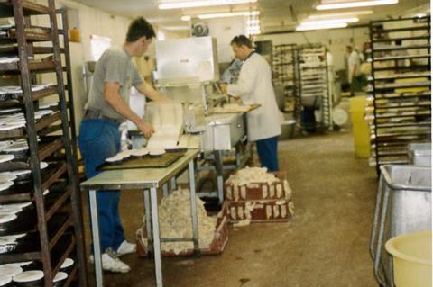 Inside Lewis Pies production facility
