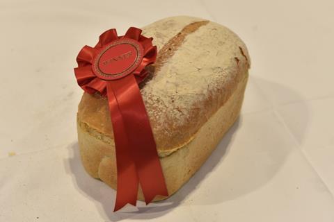 White loaf with rosette