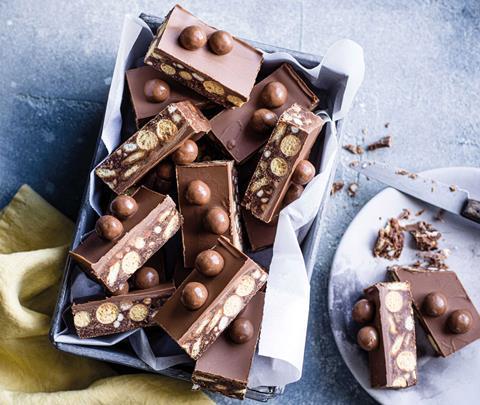 Cakehead malted tiffin tray bake