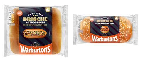 Warburtons - Brioche Hot Dog Rolls and Brioche Burger Buns - 2100x1400