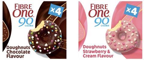 Fibre One doughnuts in packaging