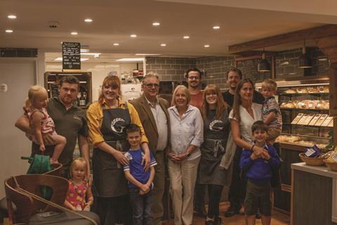 The Redrup family at Grace's Bakery on the Isle of Wight