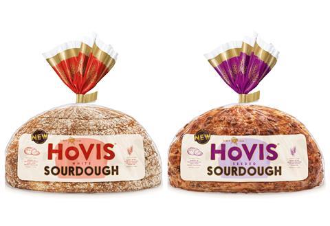 Hovis sourdough cobs in packaging