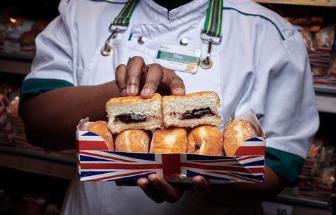 Morrisons choc orange doughnuts