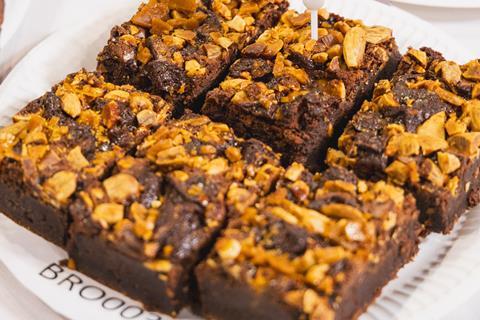 Salted Caramel and Almond Brownie, Two Magpies Bakery  2100x1400