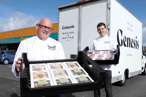 Nigel Lennox, master baker, and Stephen Chisholm, business and product development manager, at Genesis bakery