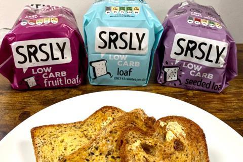 Seriously Low Carb loaf range with toast on a plate