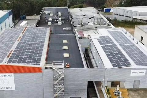 Baker & Baker - Solar unit at manufacturing site in Santo Tirso, Portugal - 2100