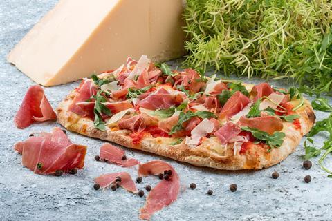 Image-5-–-Pinsa-topped-with-prosciutto-and-cheese