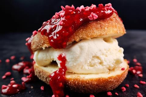 Crosstown cinnamon ring ice cream