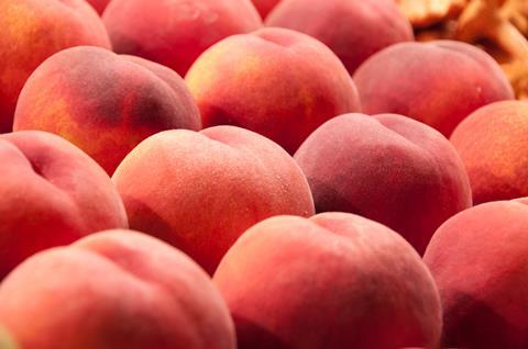 Close up of lots of peaches