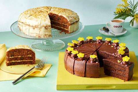 Blooming Lovely Chocolate Cake and Carrot and Walnut Cake