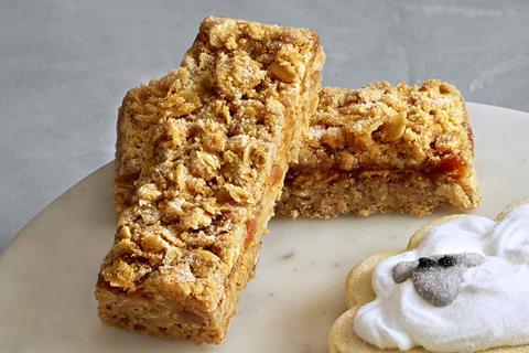 Costa apple crumble flapjack