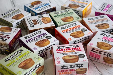 Pieminister plastic-free boxes all