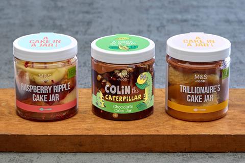 Raspberry ripple, Colin the Caterpillar and Trillionaire's Cake Jars