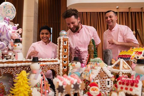 London Hilton on Park Lane - Leatherby and culinary colleagues create a Candlyland themed pastry display - 2100x1400