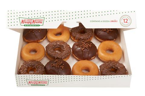 Krispy Kreme Toffee Crisp doughnuts