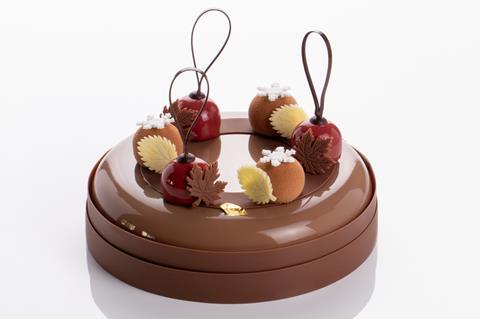Domori - Christmas Entremet - Brownie Pekan Passionfruit Kumquat Morogoro