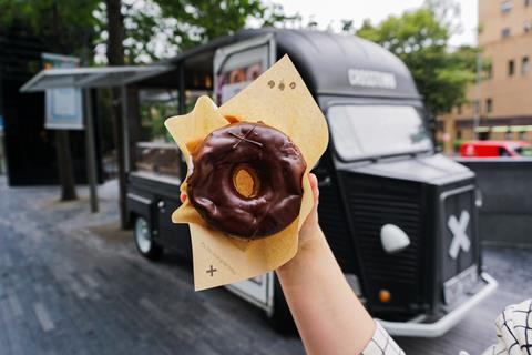 Crosstown doughnut in front of food truck